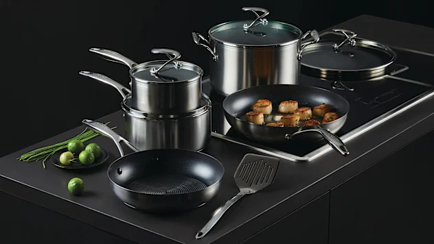 Circulon SteelShield 10-Piece Stainless Steel Nonstick Cookware Set