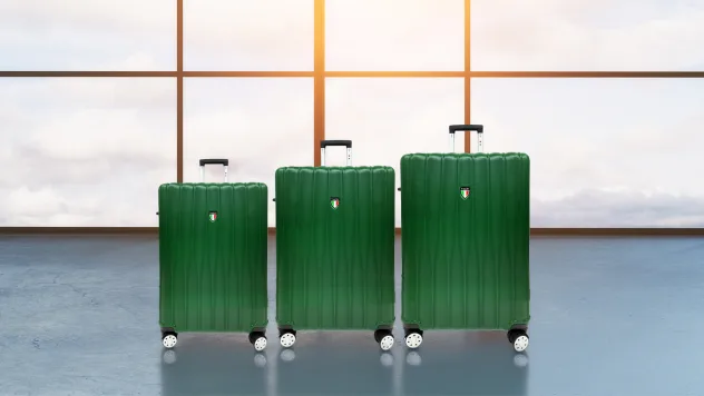 TUCCI Italy Baratro 3-Piece Hardside Luggage Set