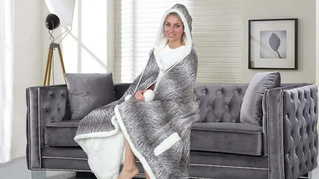 Chic Home Snuggle Hoodie Wearable Blanket