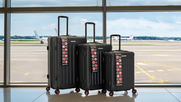 Bell + Howell 3-Piece Luggage Set with Built in Luggage Scale