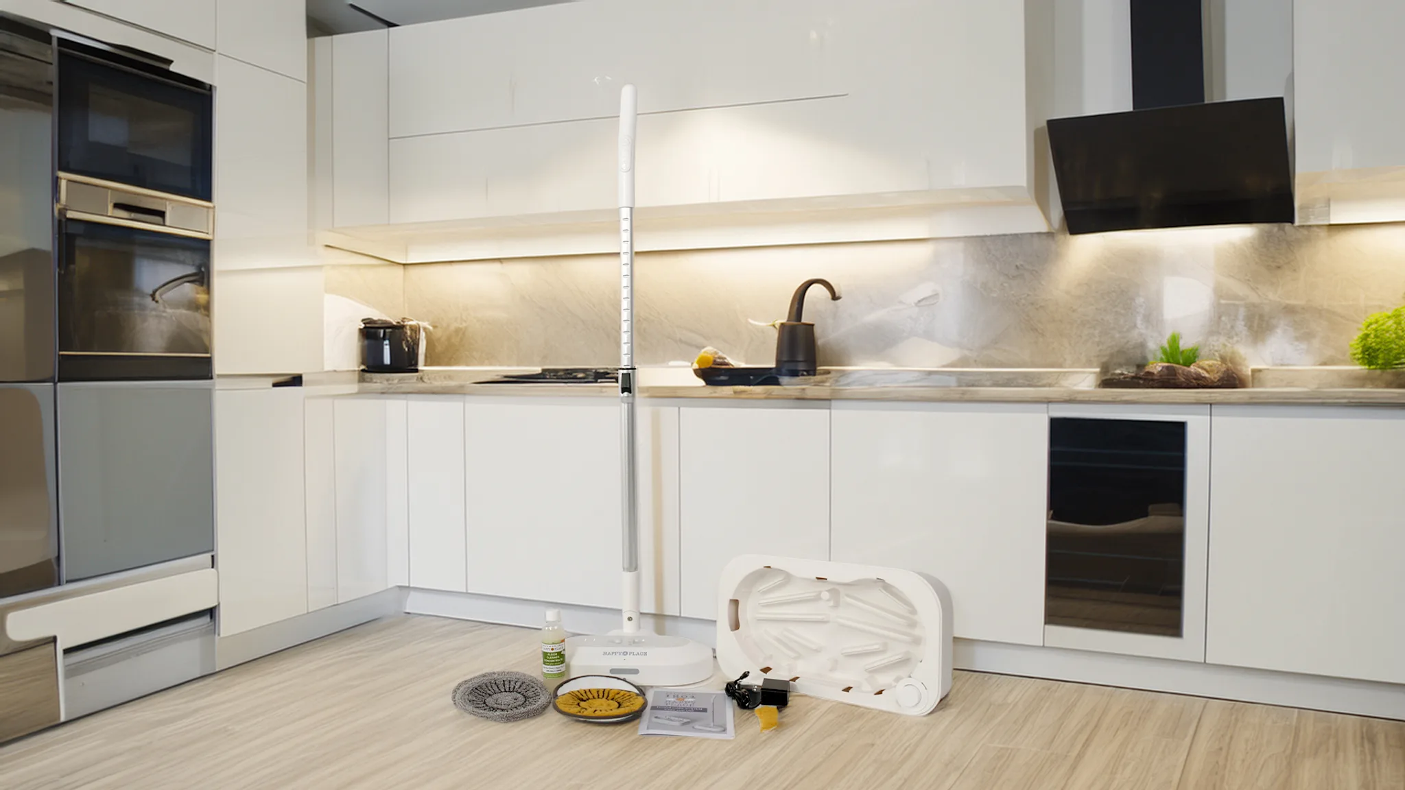 Happy Place Cordless Floor Care System with Cleaning Station