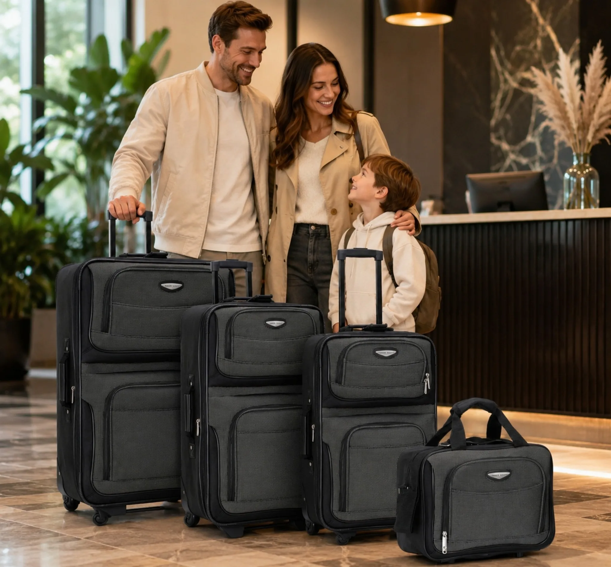 Juego de equipaje Travel Select Amsterdam de 4 piezas con exterior blando