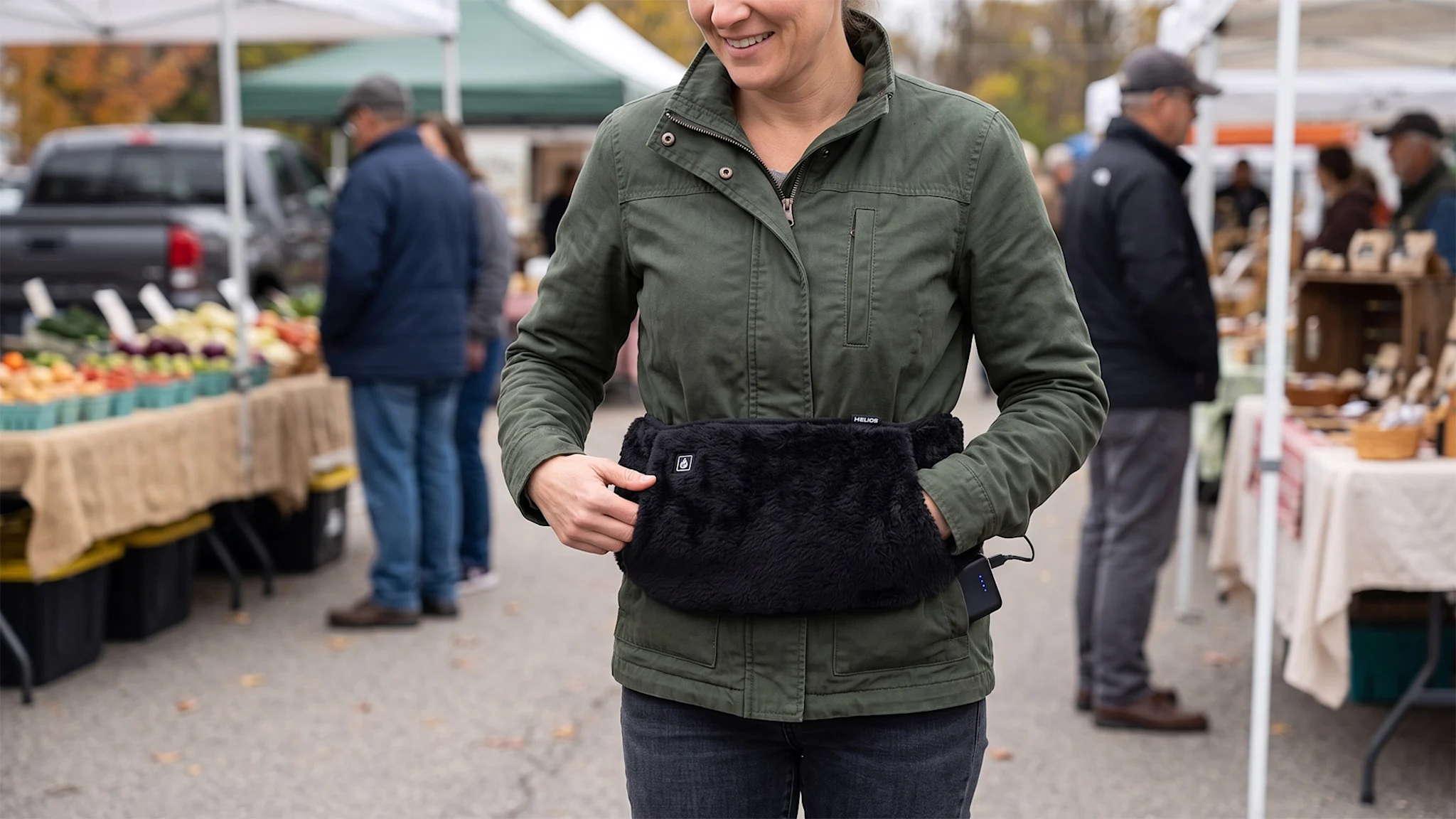 2-Pack: HELIOS Heated Waistband Hand Warmer with 5400mAh Power Bank