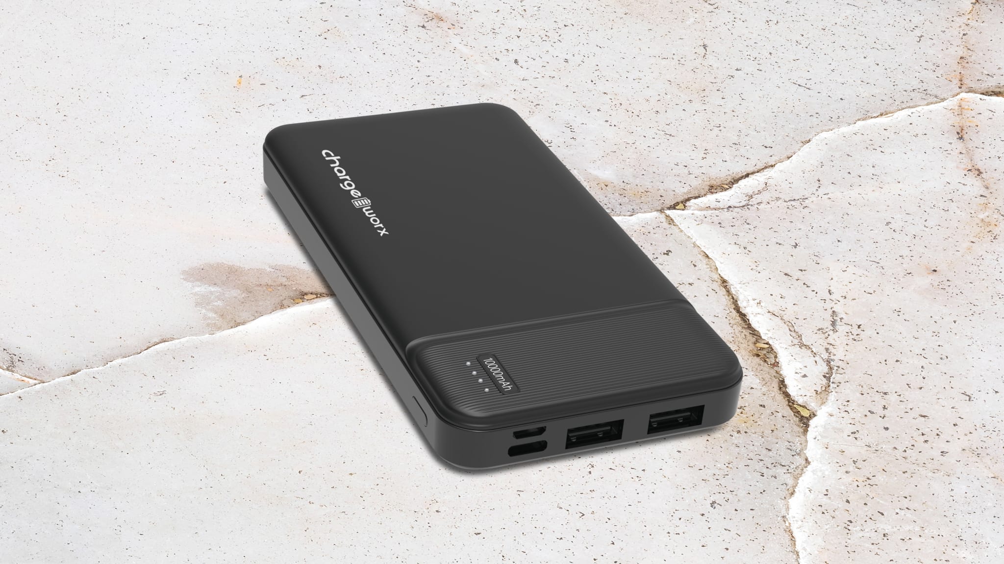 Power Bank Slim de 10,000 mAh con Doble USB Chargeworx