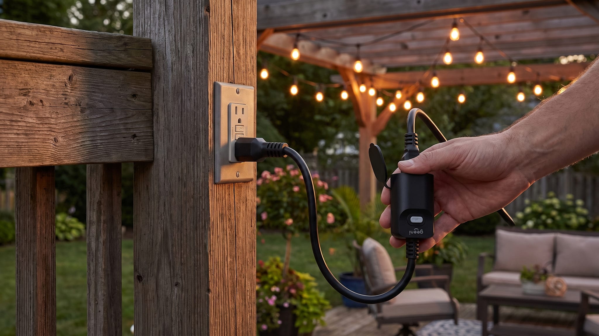 2-Pack: Geeni Indoor/Outdoor Weatherproof Smart Plug