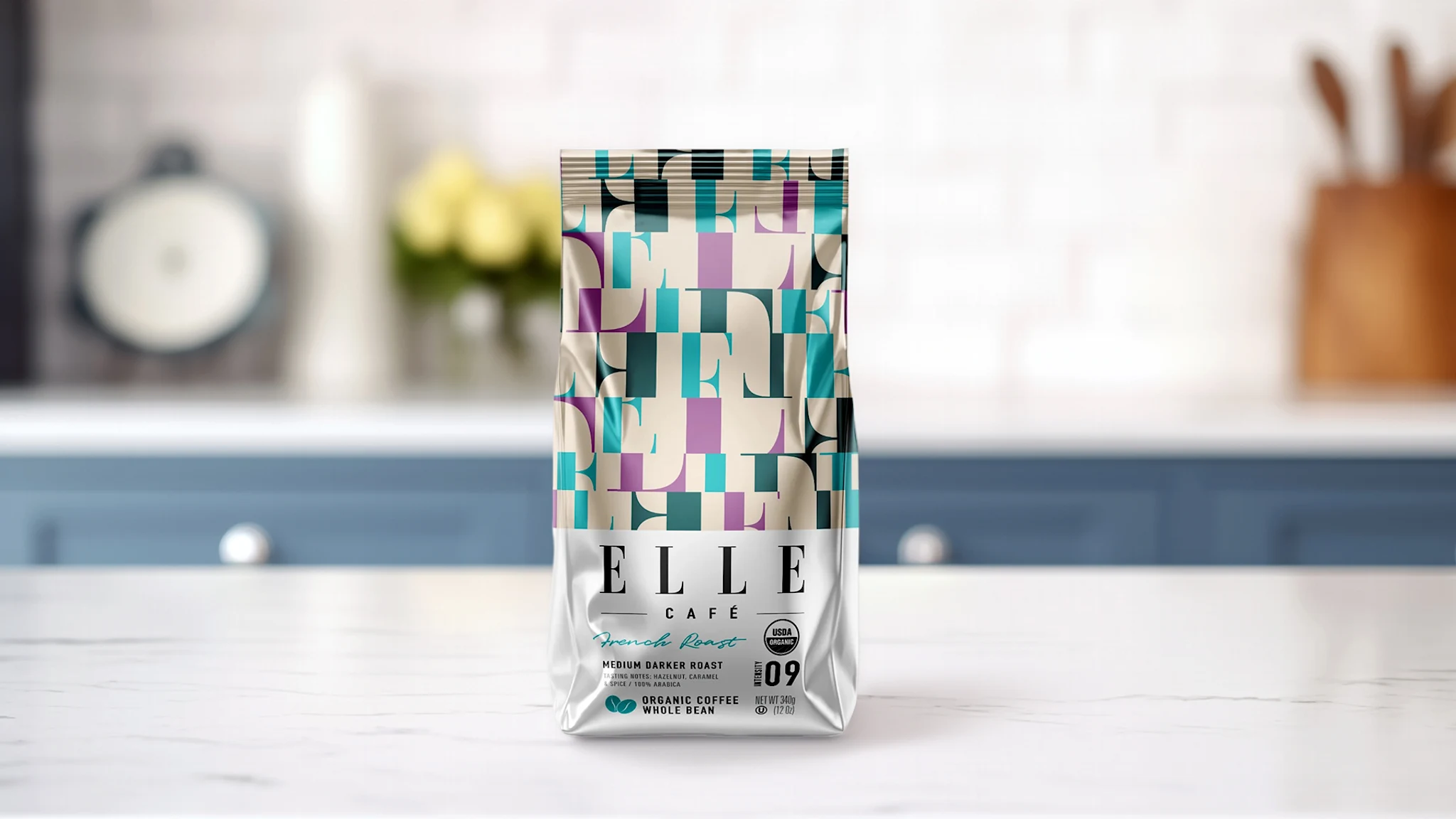 4-Pack: ELLE Café Whole Bean Coffee