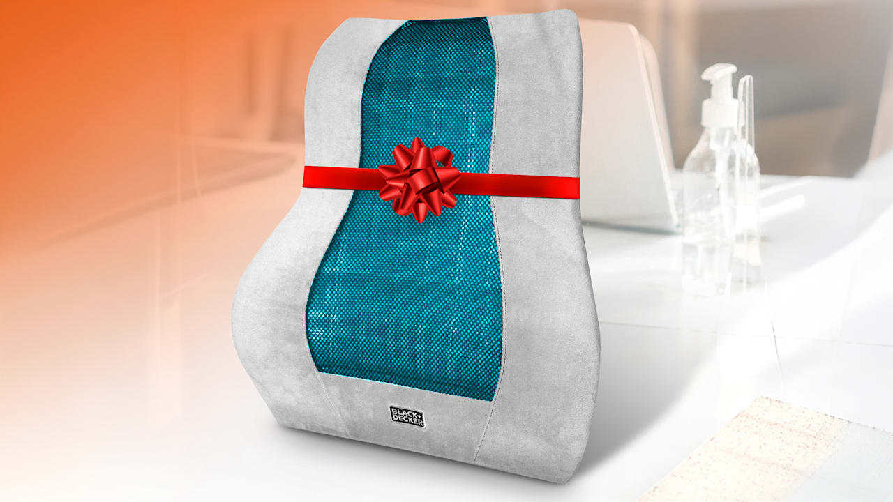 2-Pack: BLACK+DECKER Memory Foam Lumbar Support Pillow with Cooling Gel