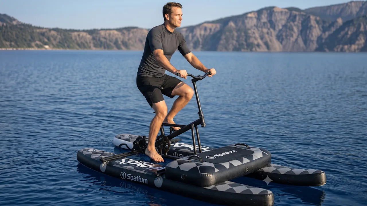 The Inflatable Aqua Bike