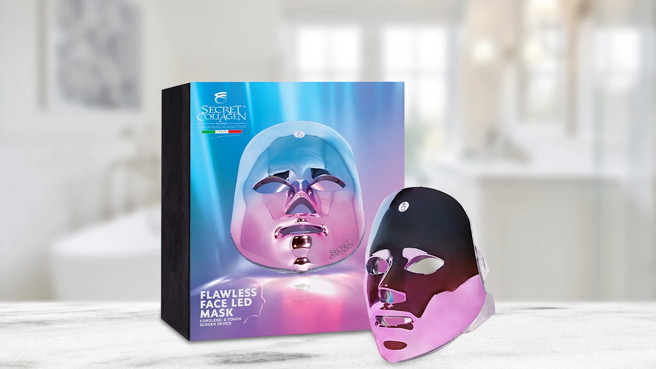 Secret Collagen Flawless Face Cordless LED Light Therapy Mask