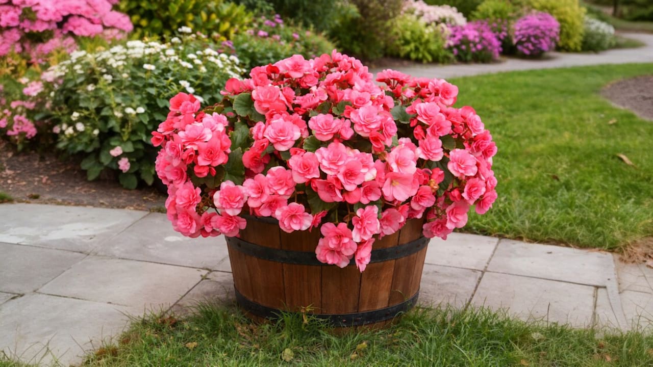 8-Pack: Touch Of ECO Sweet Strawberry Begonia or Colorful Peony Flower Bulbs
