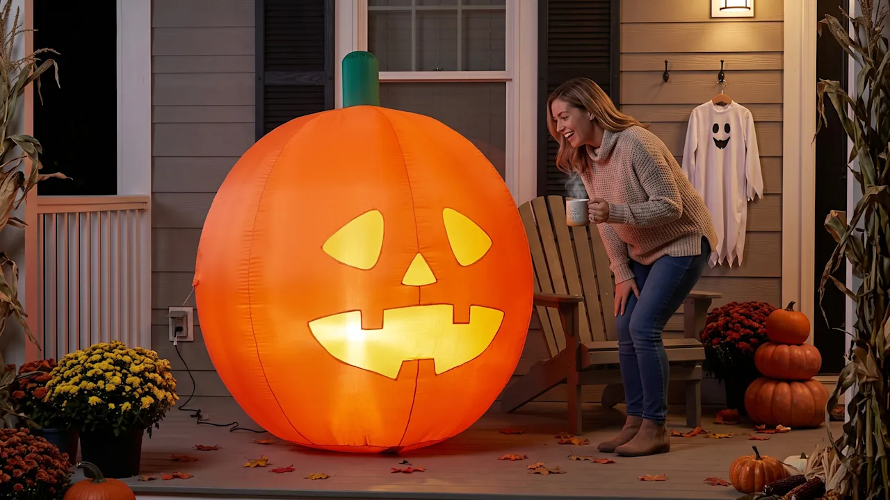 The 5' Inflatable Talking Jack-O’-Lantern