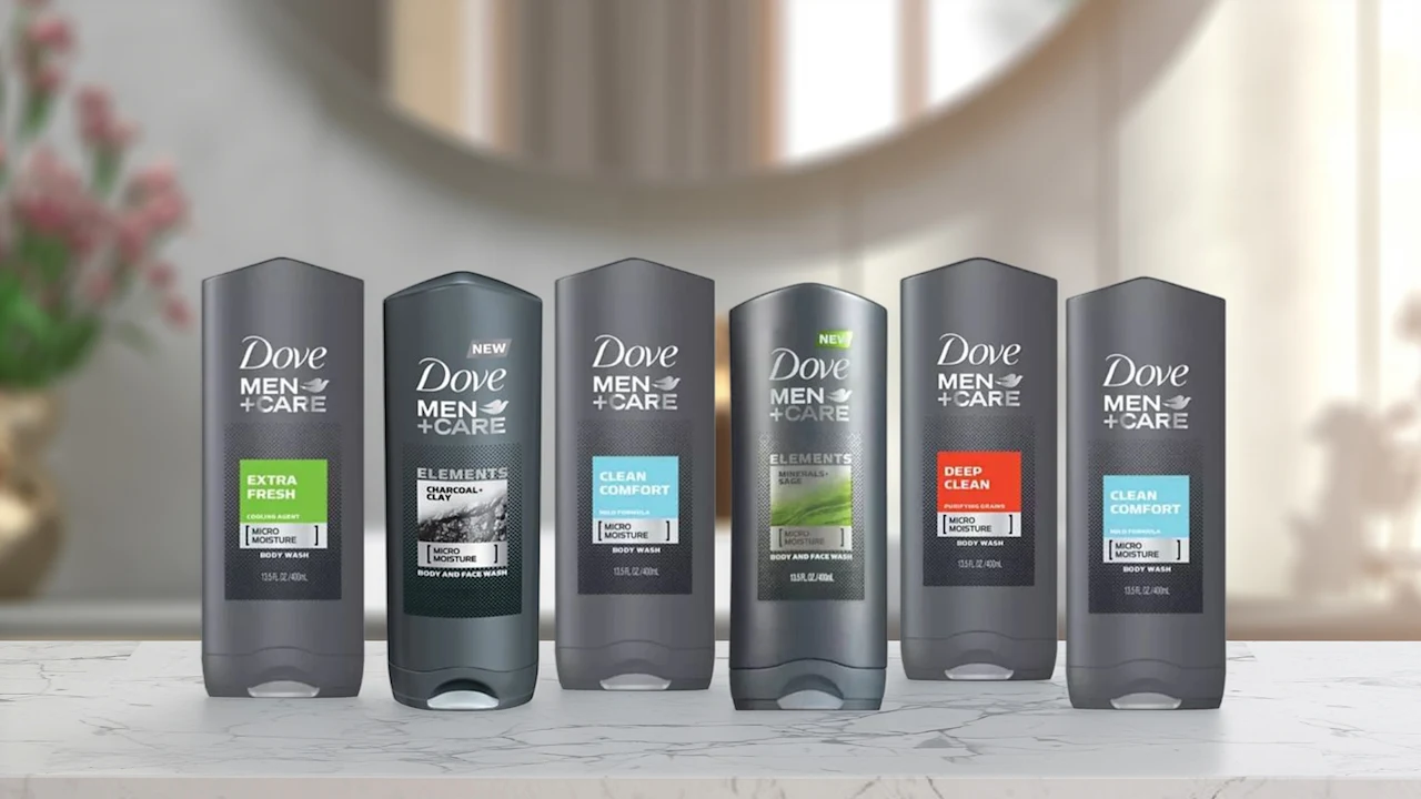 6-Pack: Dove Body Wash Shower Gel for Men