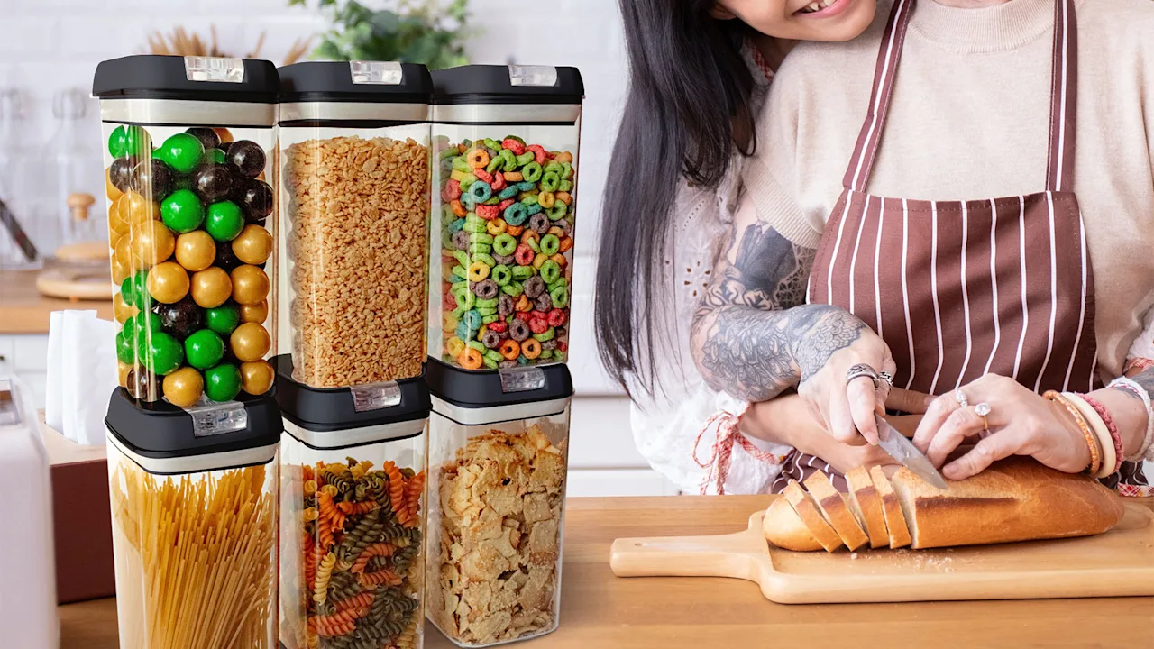 Cheer Collection 6-Piece Food Storage Containers, 1.2L