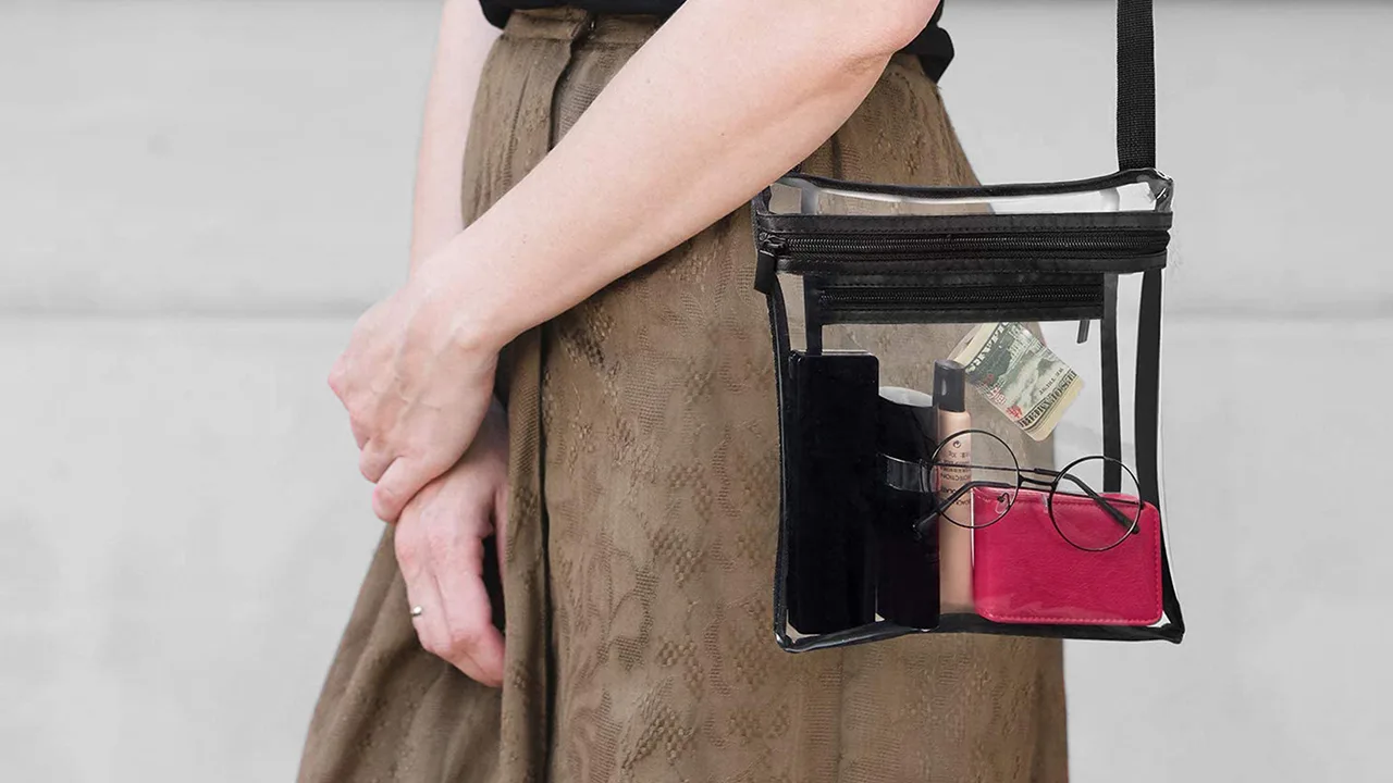 2-Pack: Stadium Approved Clear Crossbody Bags for Men and Women by Two Elephants