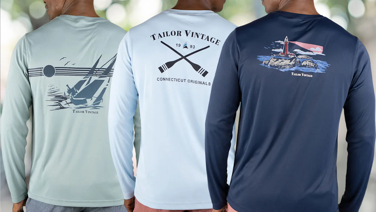 3-Pack: Tailor Vintage UPF 50+ Sun Shirts