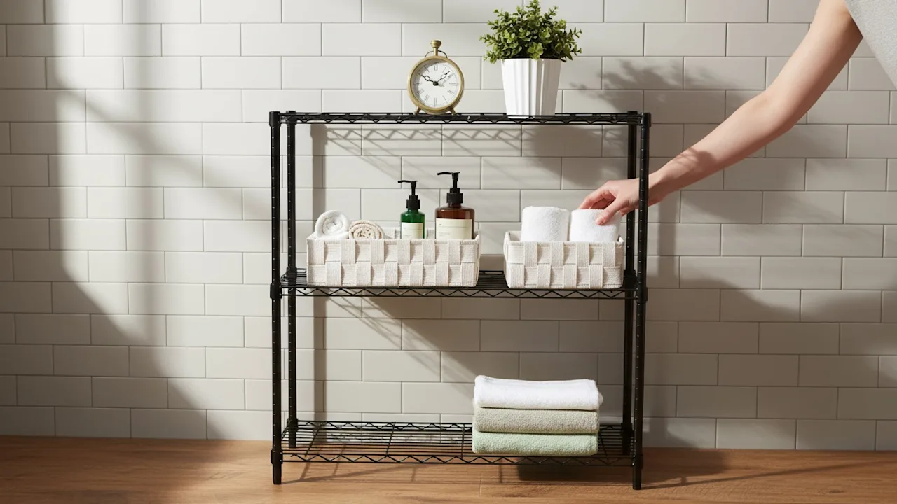 The Foldable 3-Tier Storage Shelf