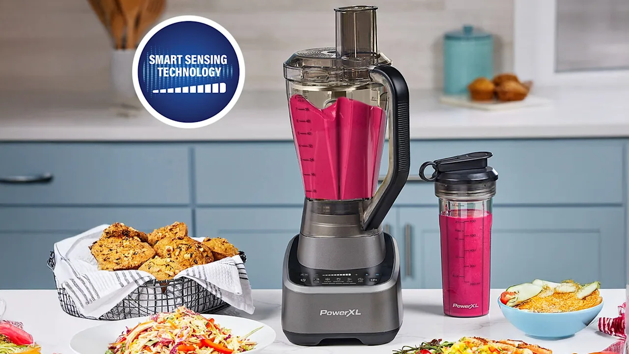PowerXL SensiMax 1500W Blender & Food Processor with Travel Cup