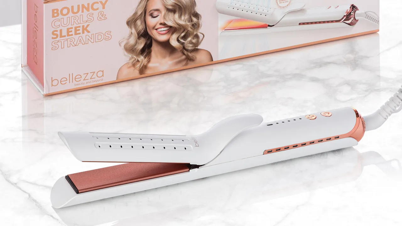 Bellezza AirGlider 2-In-1 Cool Air Flat Iron/Curler