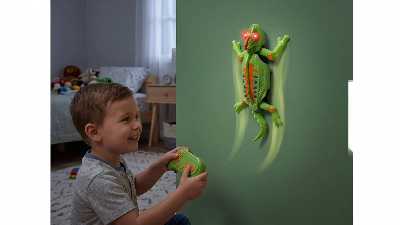 Hakol Glow-in-the-Dark Remote Control Wall Climbing Chameleon