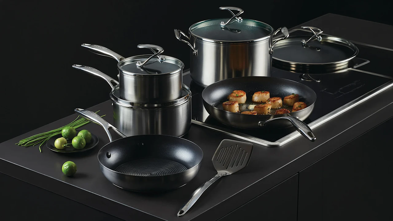 Circulon SteelShield 10-Piece Stainless Steel Nonstick Cookware Set