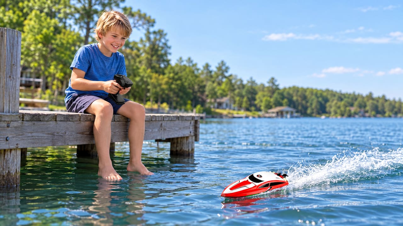 The Illuminated Remote Controlled Speedboat