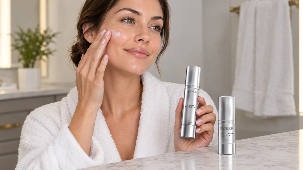 Invaincu Health Wrinkle Tightening Solution & Probiotic Collagen Moisturizer Set
