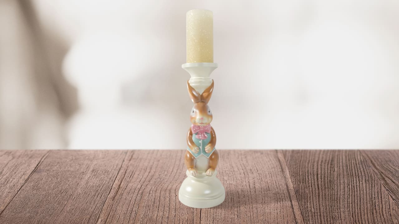 2-Pack: Willow Manor 16" Easter Candle Holder with Candle