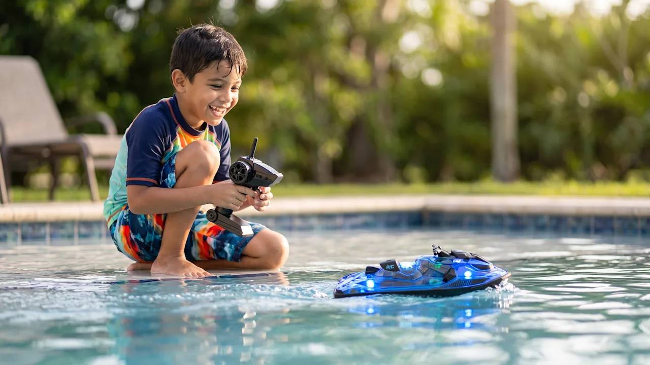 The Illuminated Remote Control Jet Ski