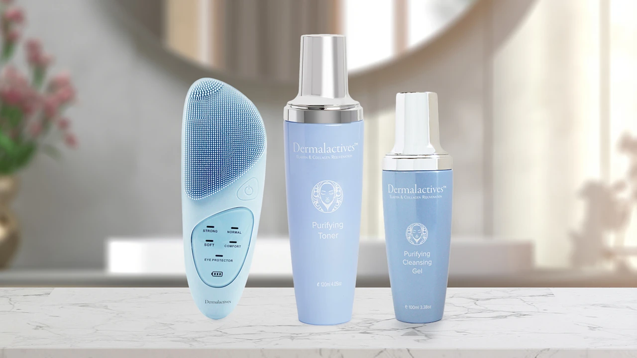 Dermalactives Purifying Cleanse Bundle with Cleanser & Toner