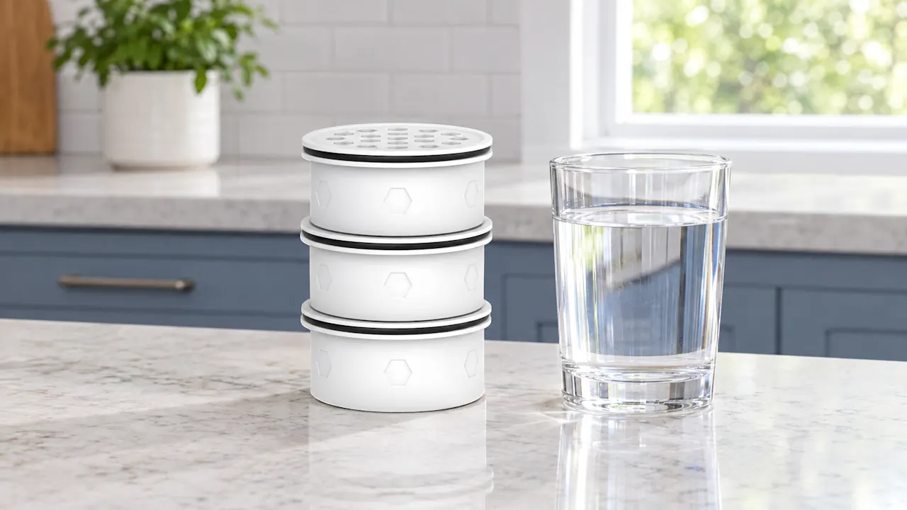 The Six-Month Carbon Filter Supply for Purela Glass Pitchers