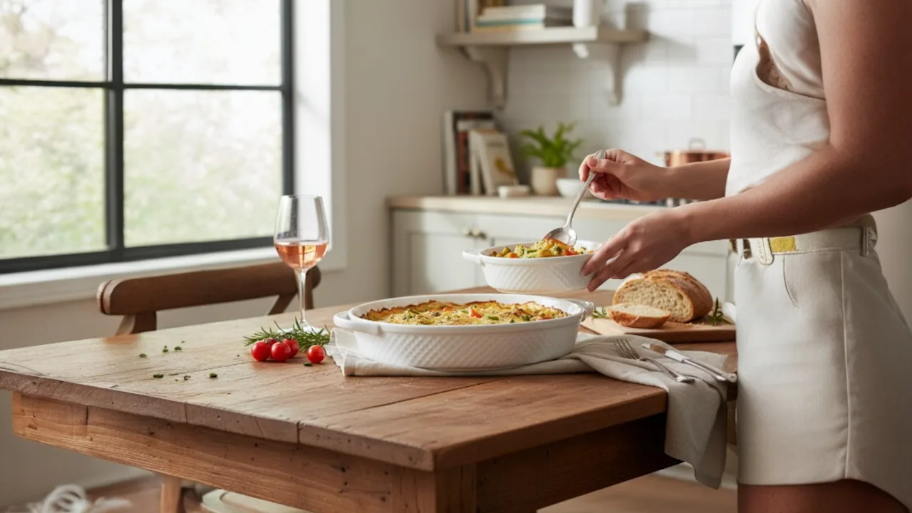 Le Regalo 2-Piece Stoneware Oval Baker Set