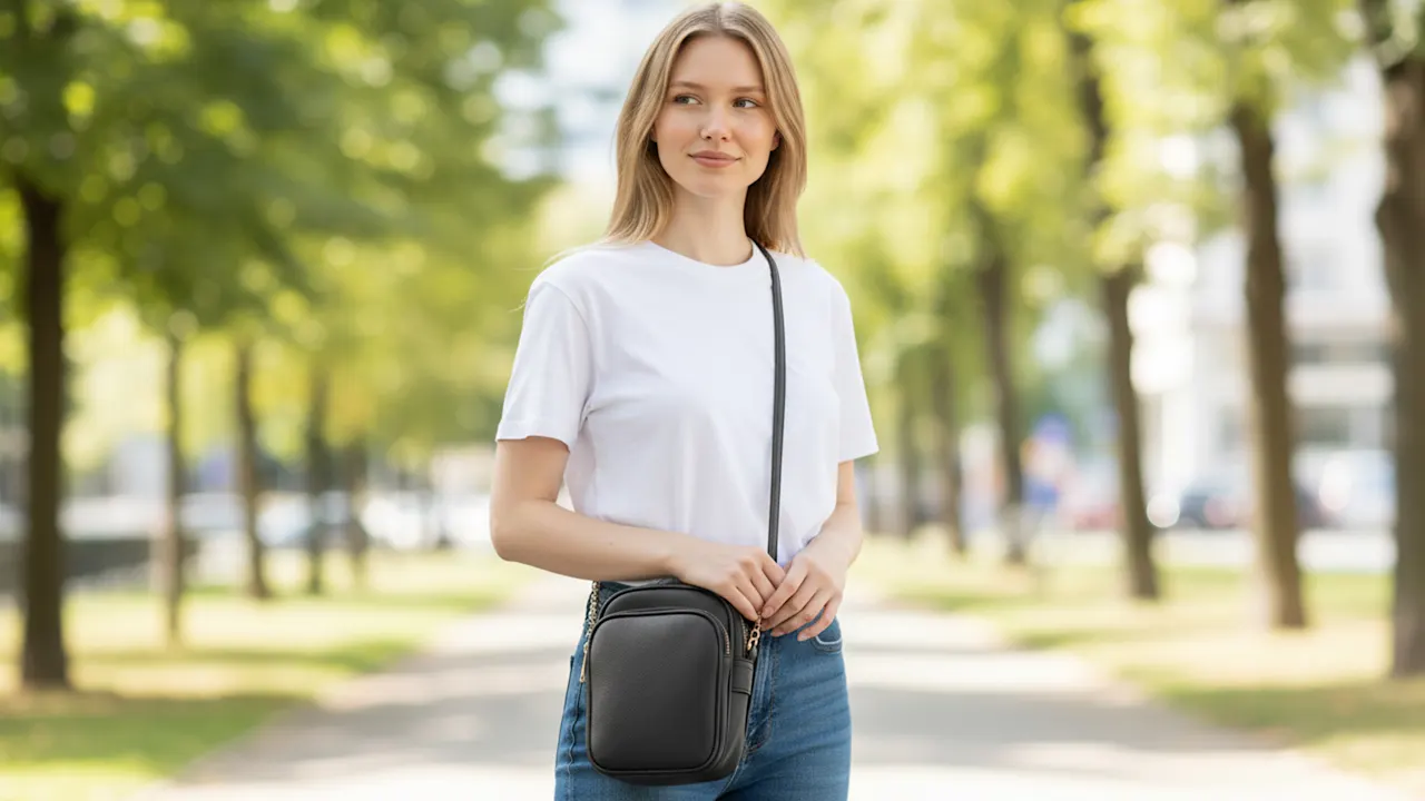 Poppy & Harper Robyn Large Triple Compartment Crossbody