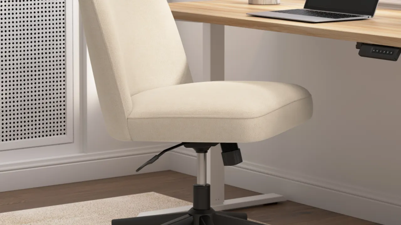 Serenity Mid Back Armless Office Chair with Wheels