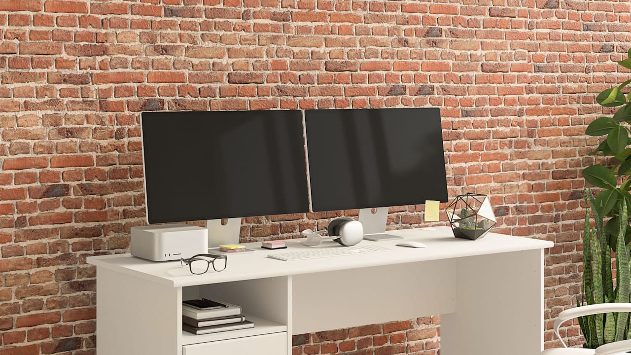 Cabot 60W Computer Desk with Drawers in White