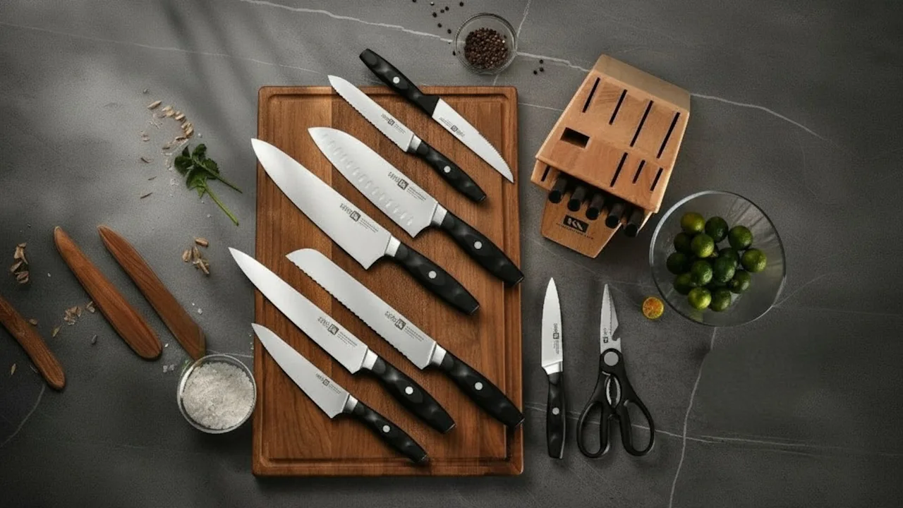 The 15-Piece Dishwasher-Safe Knife Block Set
