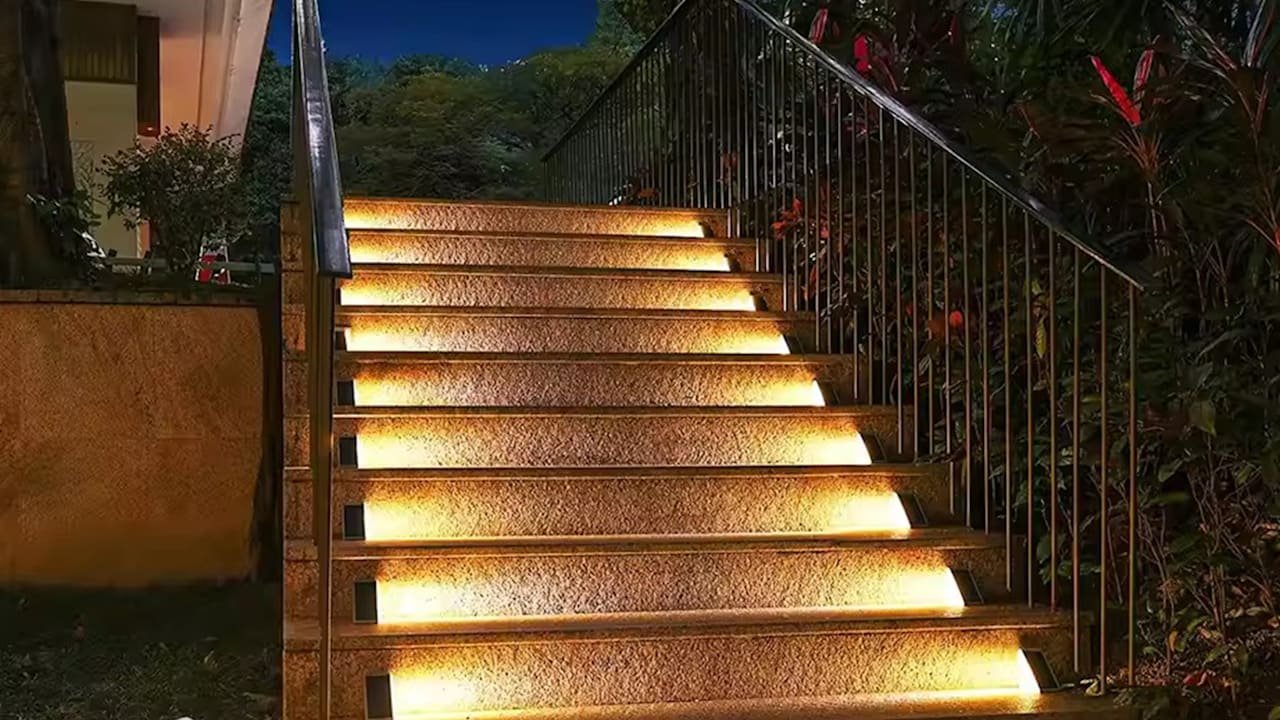 6-Pack: Infinite Basics Triangle Solar LED Step Lights