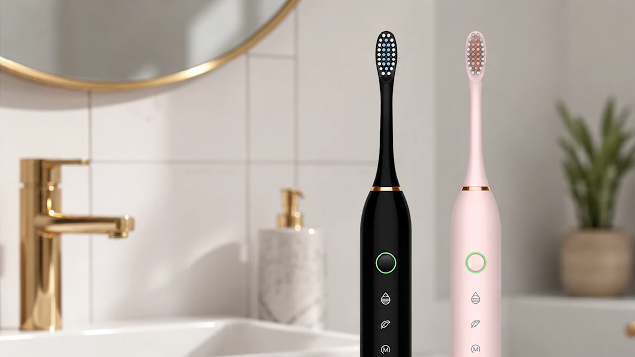 2-Pack: X-2 Sonic Electric Toothbrush Set with 8 Brush Heads