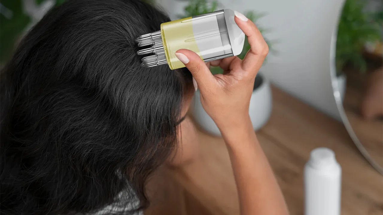 Amore Paris Portable Hair Oil Scalp Applicator Comb & Massage Brush