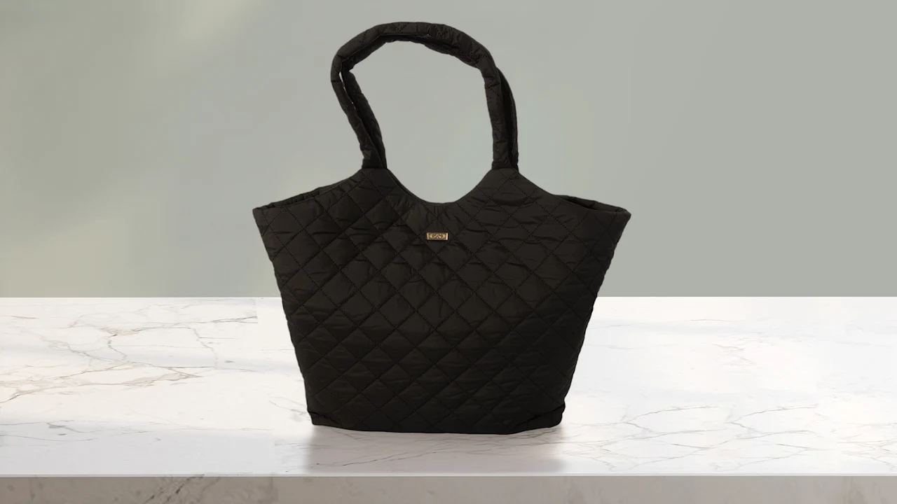 G by Giuliana Diamond-Quilted Fabric Tote