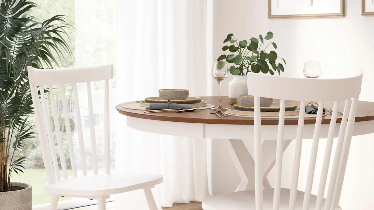 2-Pack: Windsor High Back Spindle Dining Chairs