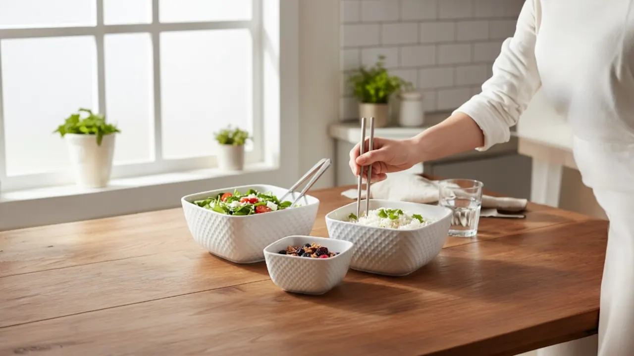 Le Regalo 3-Piece Stoneware Square Bowl Set