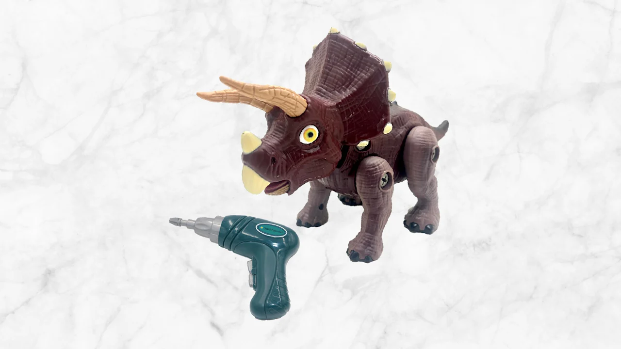 Smithsonian by Odyssey Toys Triceratops Dino Robot Interactive STEM Building Kit