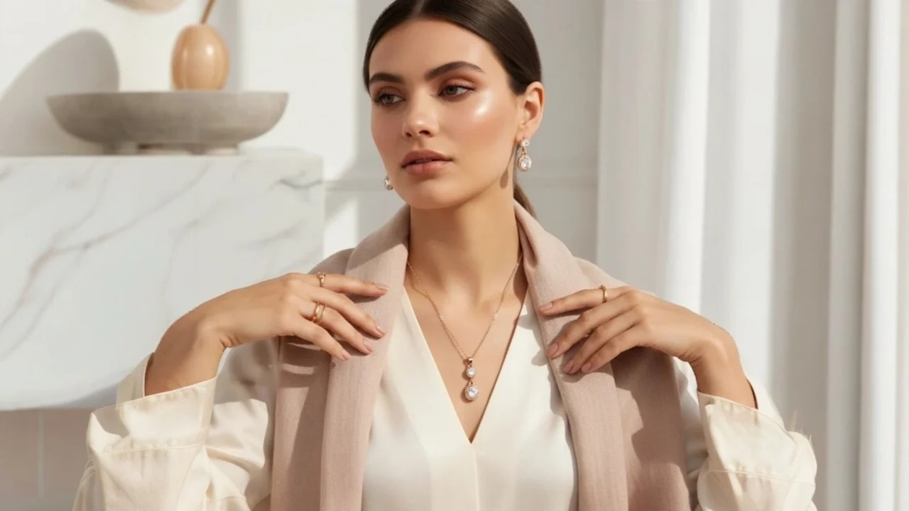 Saffron Necklace & Earrings Set