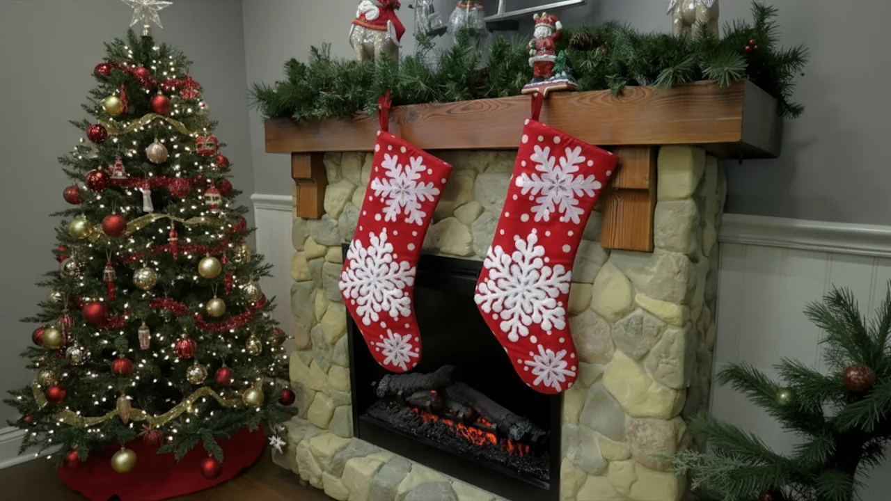 2-Pack: National Tree Company Snowflake Stockings