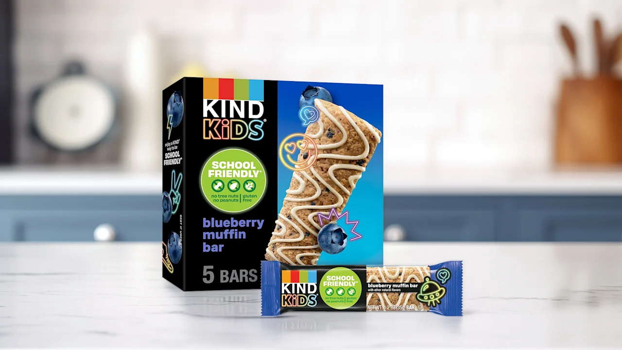 40-Pack: KIND Kids Blueberry Muffin Bar (BB 8/5/26)