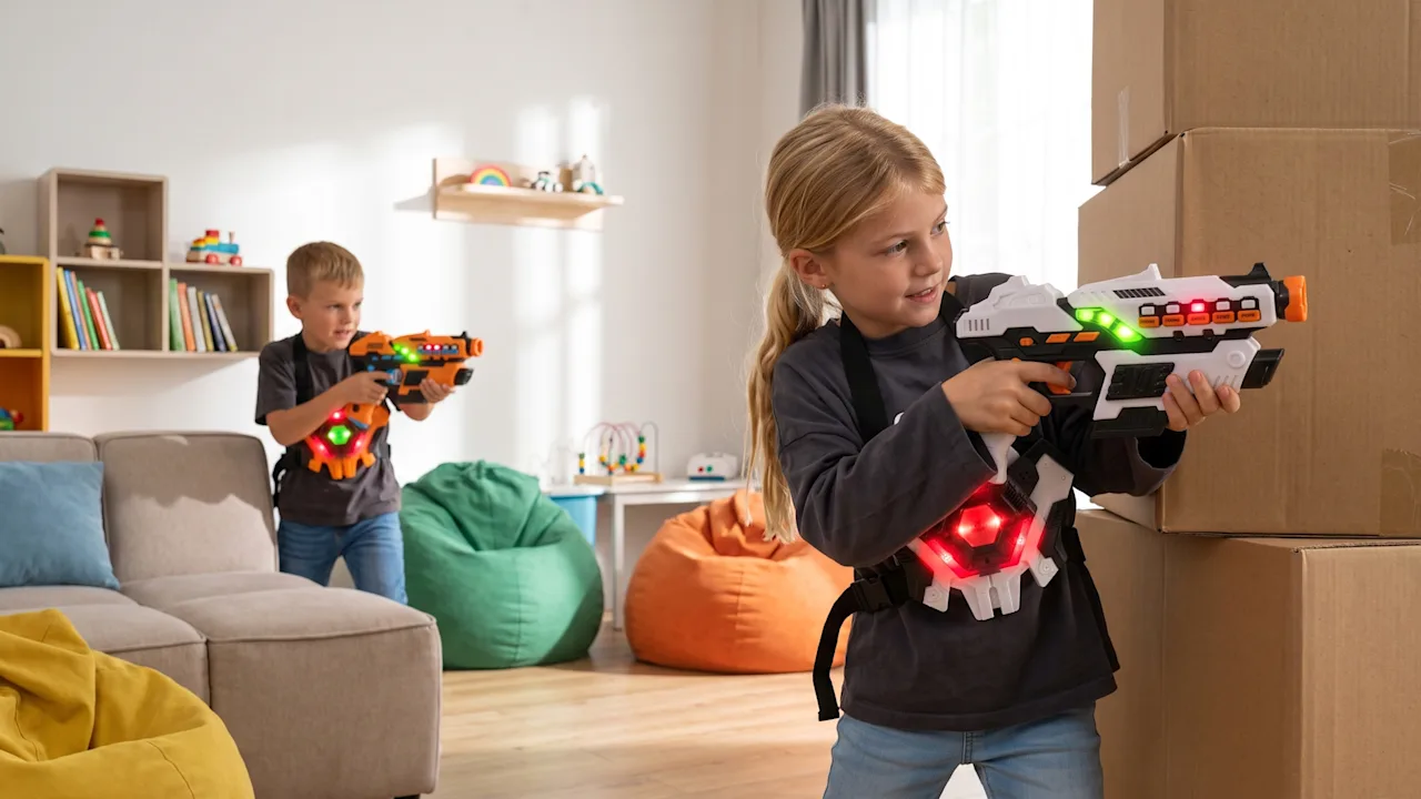 Paquete de 2: Juego de Laser Tag Recargable de USA Toyz