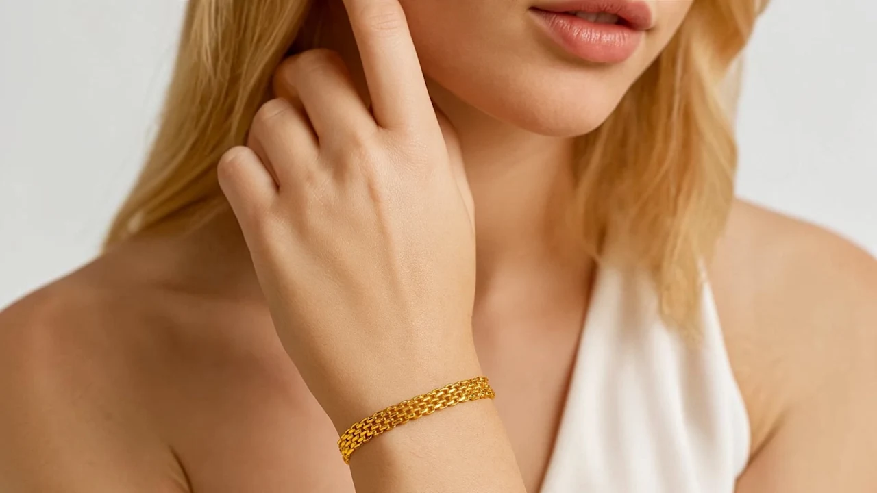 Dloria Elena Adjustable Stackable Link Bracelet