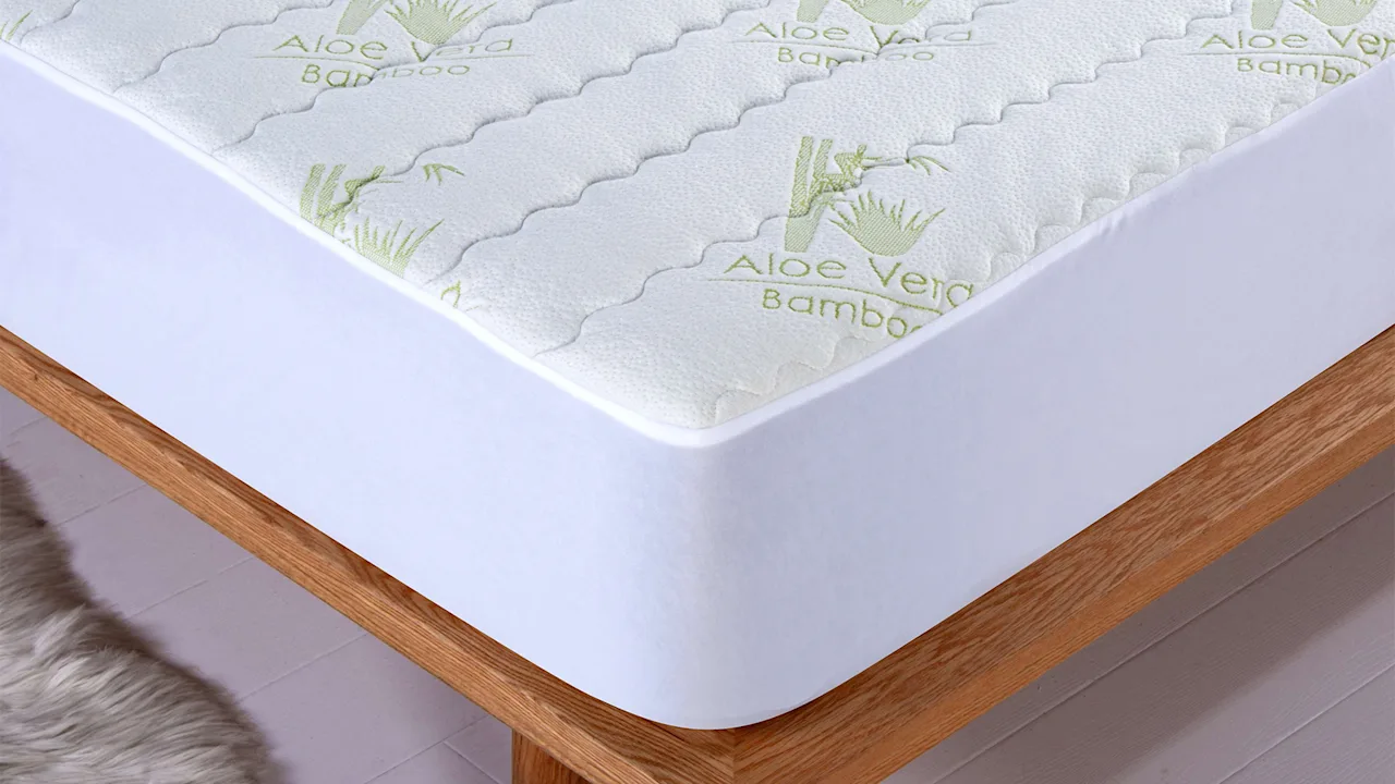 Aloe Vera Bamboo Hypoallergenic Mattress Pad