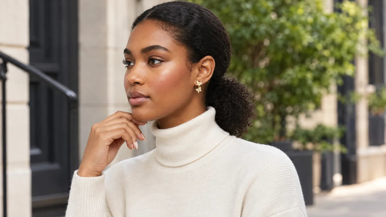 Savvy Cie Pave Butterfly Hoop Earrings