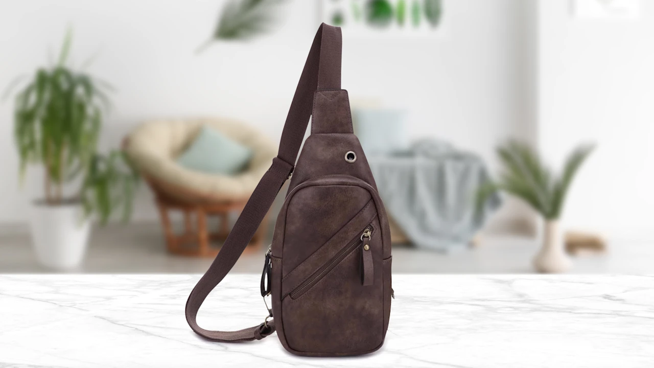 Malibu Skye Lynnelle Sling Bag with Front Zipper Pocket